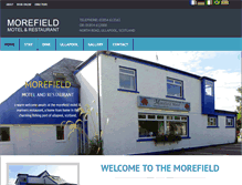 Tablet Screenshot of morefieldmotel.co.uk